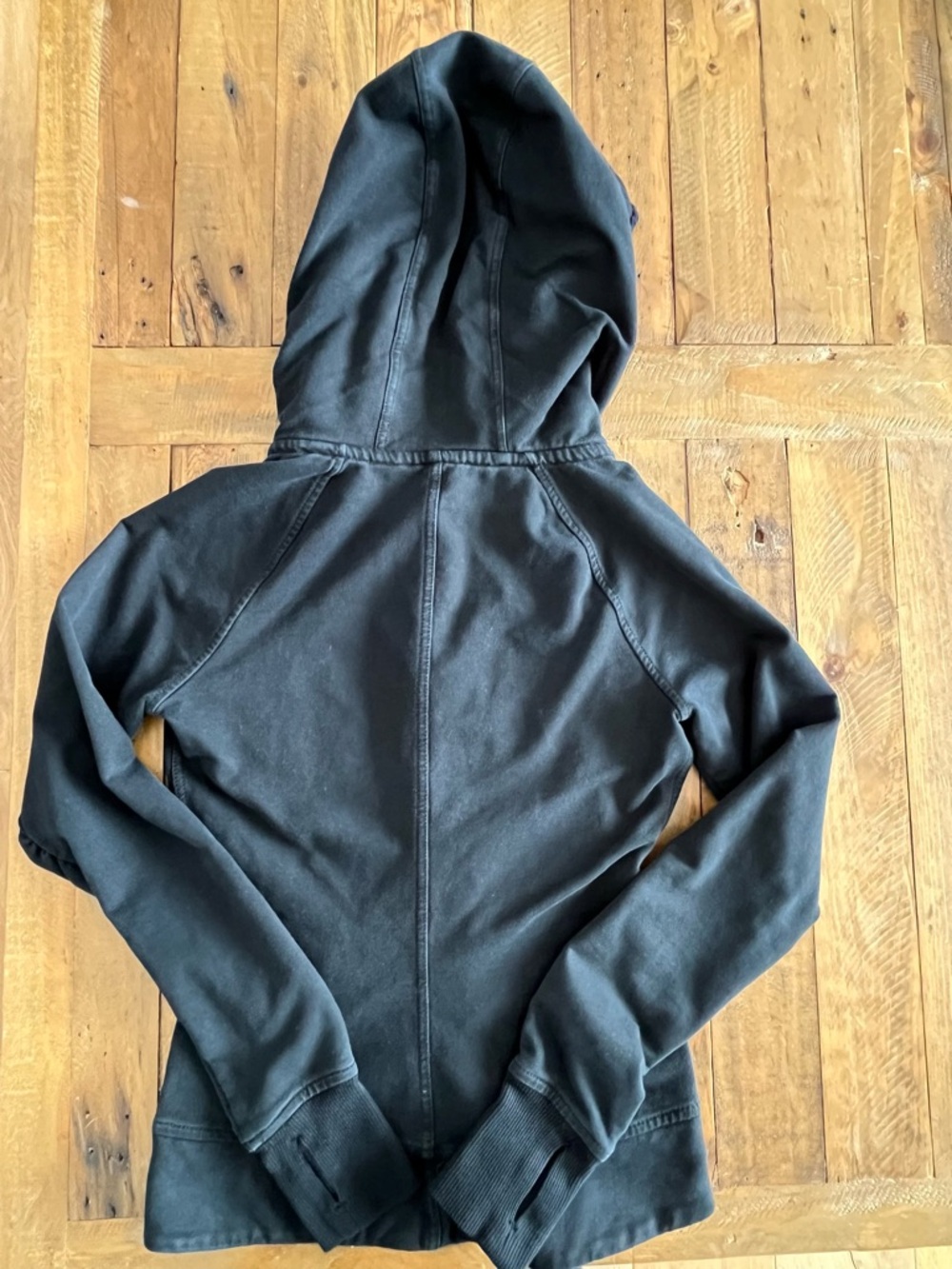 lululemon athletica black scuba ruched hood zip up jacket- Limited US 6 - Picture 13 of 14